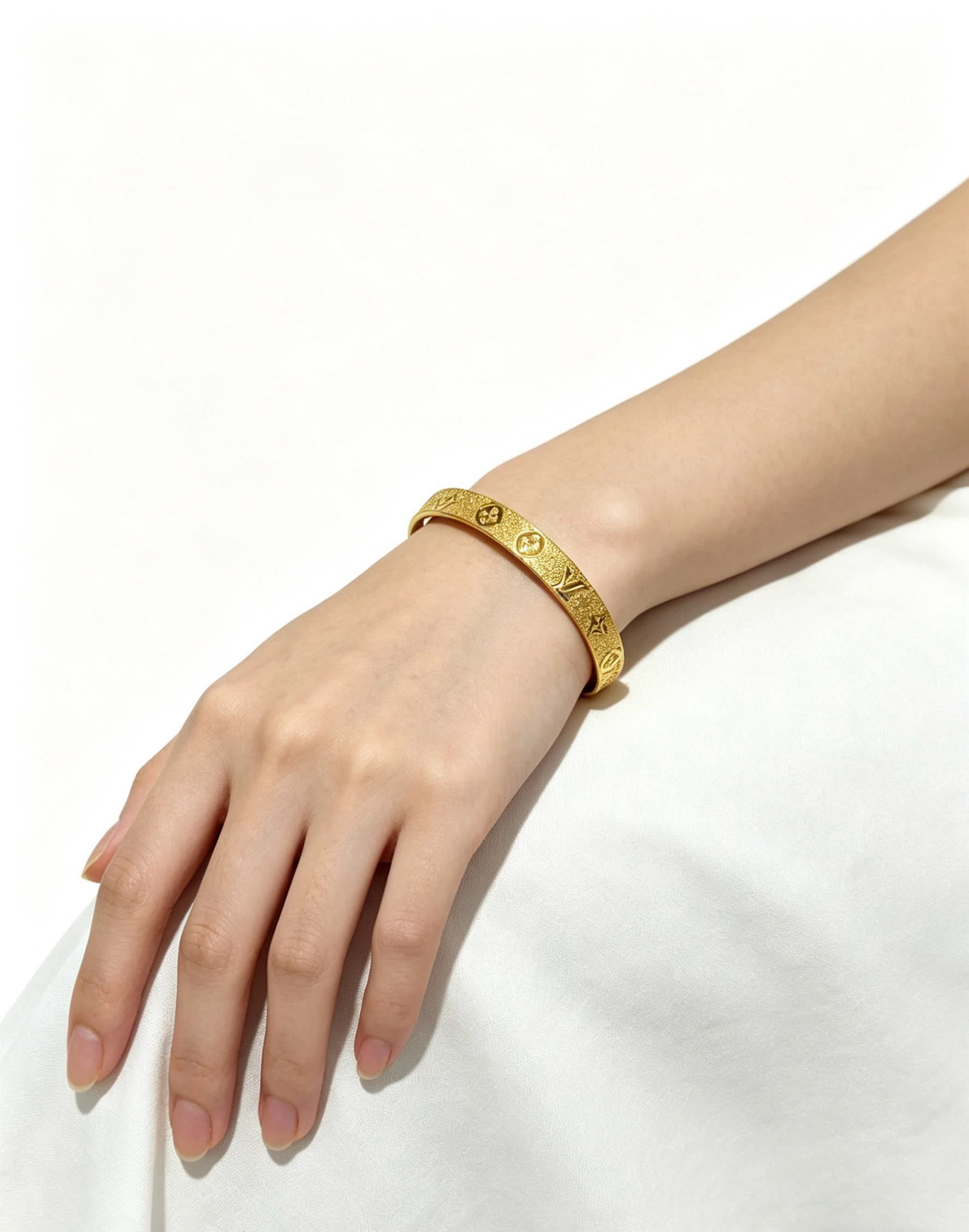 Louis Vuitton Bracelet - Metallic with Monogram Design